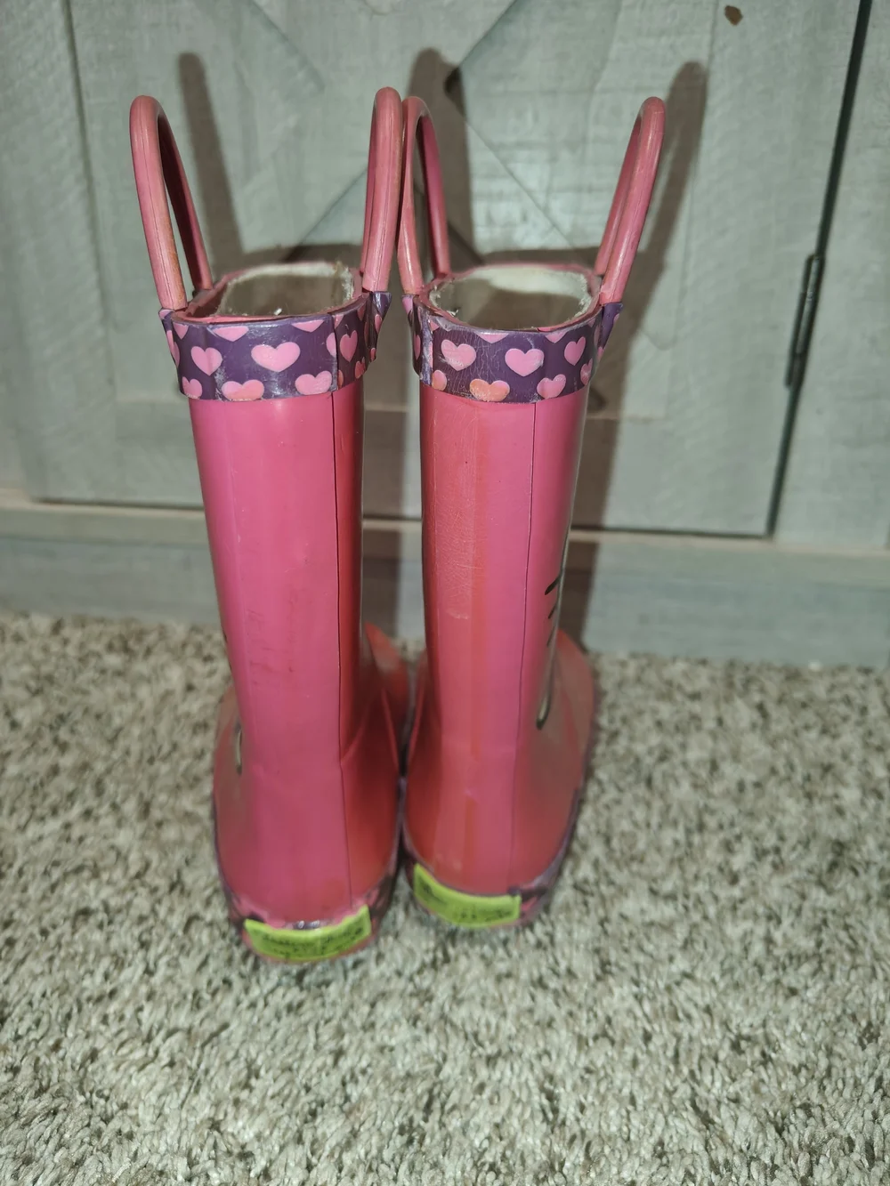 Western Chief Hello Kitty Rain Boots Hearts Toddler Size 7/8